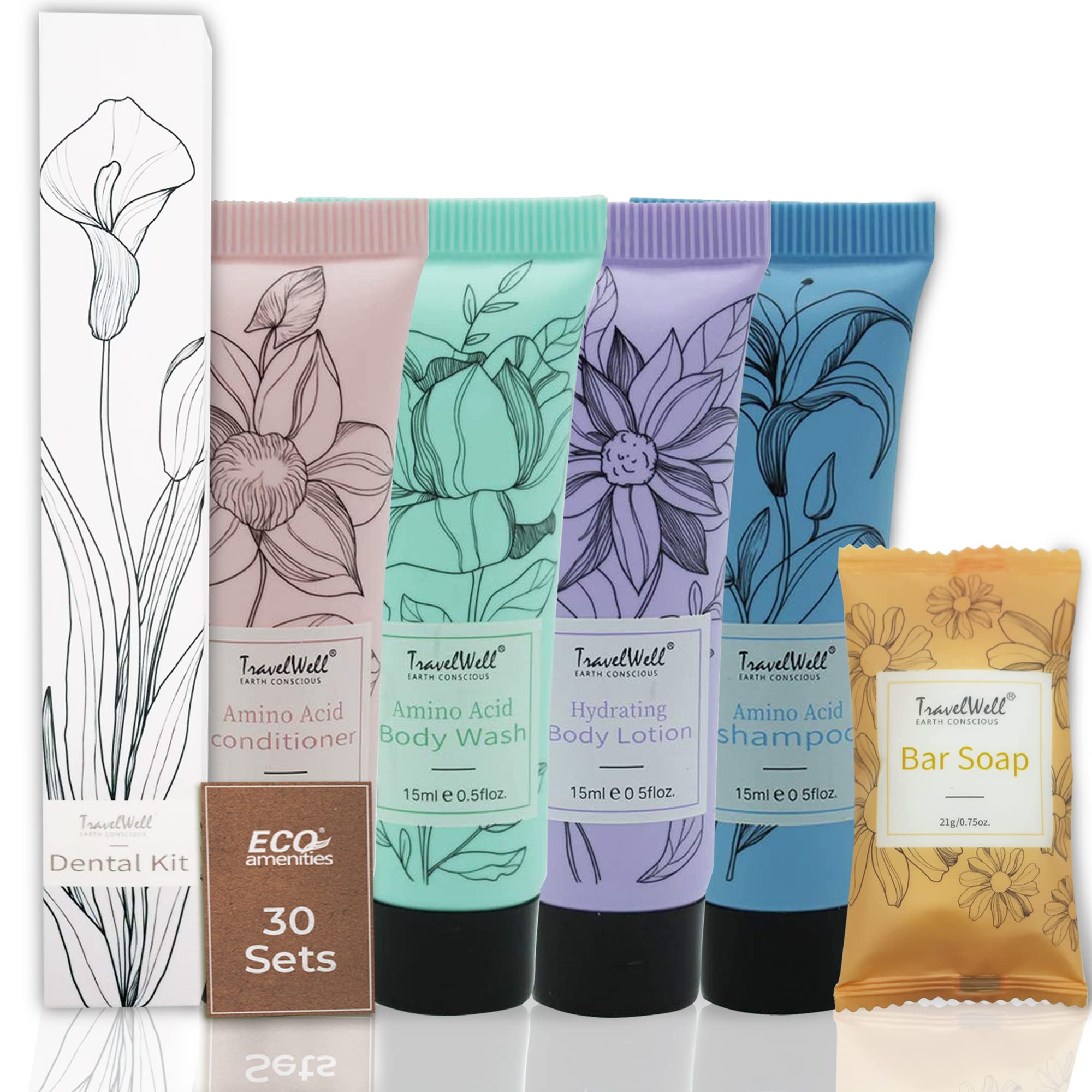 Amazon.com : Travel Well Hotel Toiletry Kit Bulk - Individually